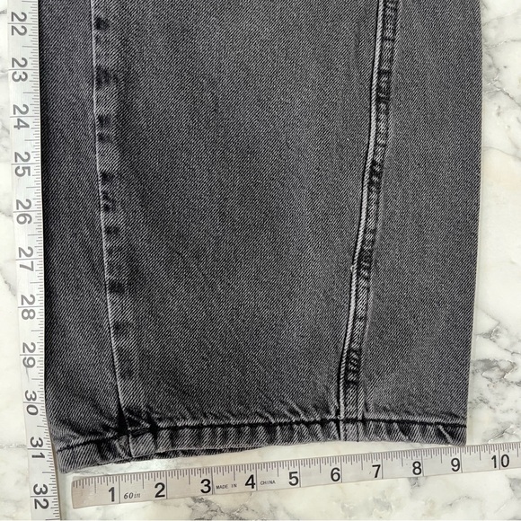 We the free Aster Straight Leg Jeans Barrel Leg in Asteroid Washed Black Size 30 - Picture 10 of 16